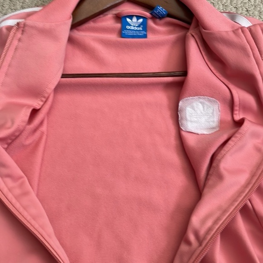 Adidas peachy pink track jacket womens - Picture 10 of 13